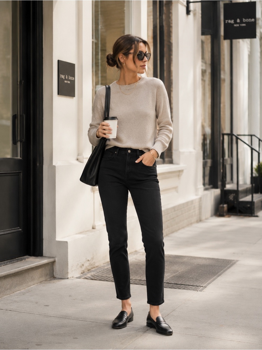 Rag & bone Women’s Size 29 CATE Mid Rise Ankle Skinny Black Jeans WDD21S2651N5BL